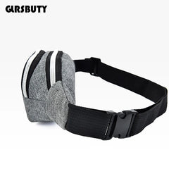Waist Bag with Earphone Hole for Phone Key Travel