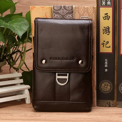 CORAL Waist Belt bags for men Leather Casual Phone Bag Waist Packs Fanny Pack