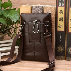 CORAL Waist Belt bags for men Leather Casual Phone Bag Waist Packs Fanny Pack