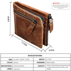 Crazy Horse RFID Leather Men's Wallet