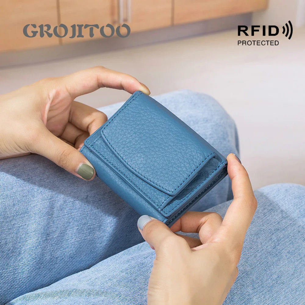 Mini Wallet Women's RFID Shielded Short Purse