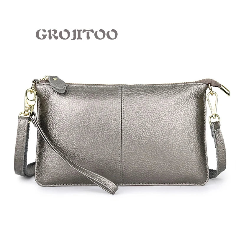 Soft Leather Wallet Head Cowhide Women's Straddle Bag