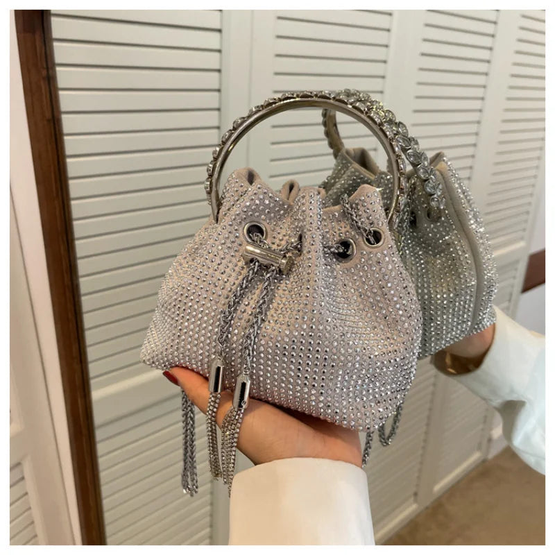 Shining Diamond Bag Rhinestone Handbag Women Crossbody Purse Ladies Shoulder