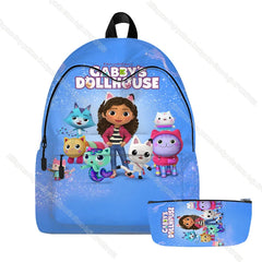 Gabby Dollhouse Cats Bookbags Students Back to School Backpack