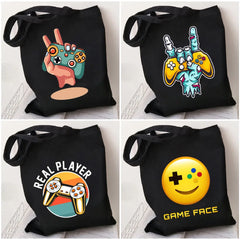 Gaming Controller Player Video Room Women Canvas Shopper Bag
