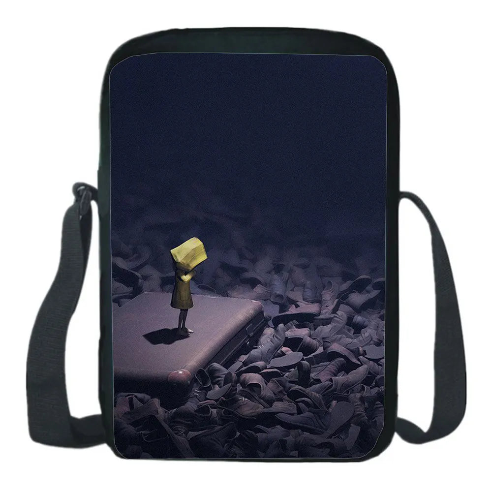 Little Nightmares 3D Print Messenger Bag Student Shoulder Bag