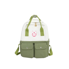 OW Anime Backpack DVA Rabbit Canvas School Bags Laptop Shoulder Travel B