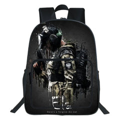Rainbow Six Siege Backpack Large Capacity Teen School Bag 19 inch Mochila