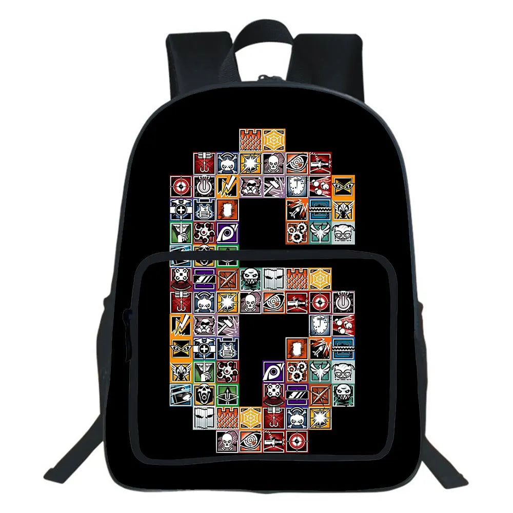 Rainbow Six Siege Backpack Large Capacity Teen School Bag 19 inch Mochila