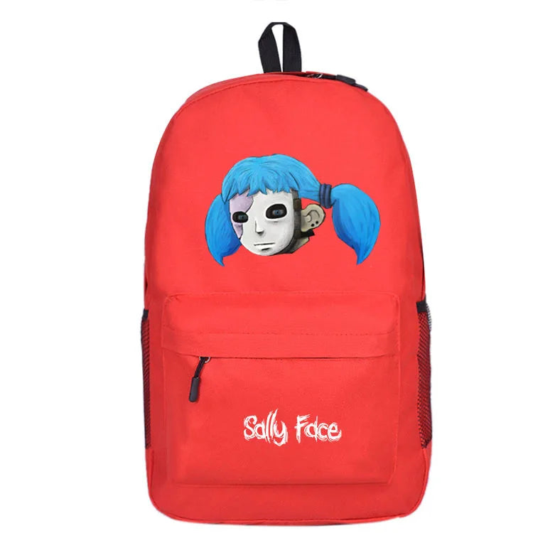Sally Face Daily Backpack School Bags Laptop Rucksack