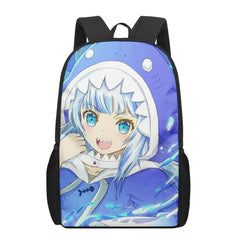Gawr Gura hololive 3D Print School Bag Boys Girls Kids Backpack
