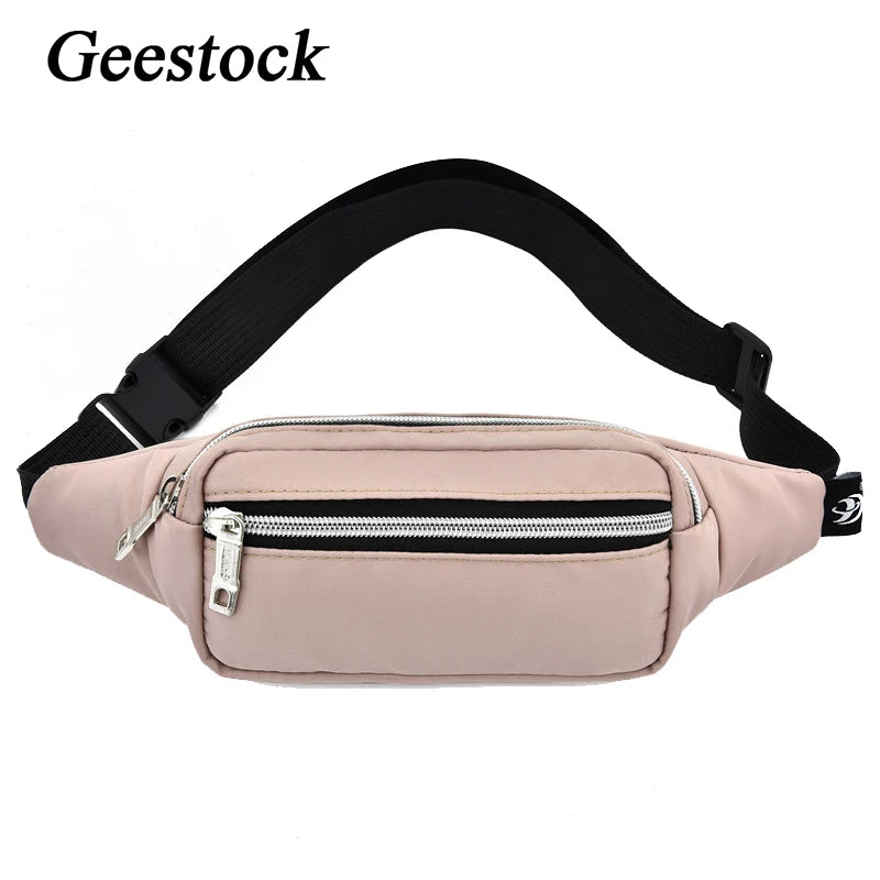 Geestock Waist Bag Pack Purse Men Fanny Pack Travel Cell Phone Fanny Bag