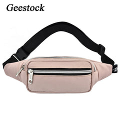 Geestock Waist Bag Pack Purse Men Fanny Pack Travel Cell Phone Fanny Bag