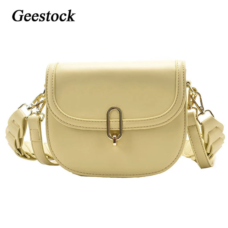 Geestock Shoulder Bag Woman Braided Shoulder Strap Crossbody Bags