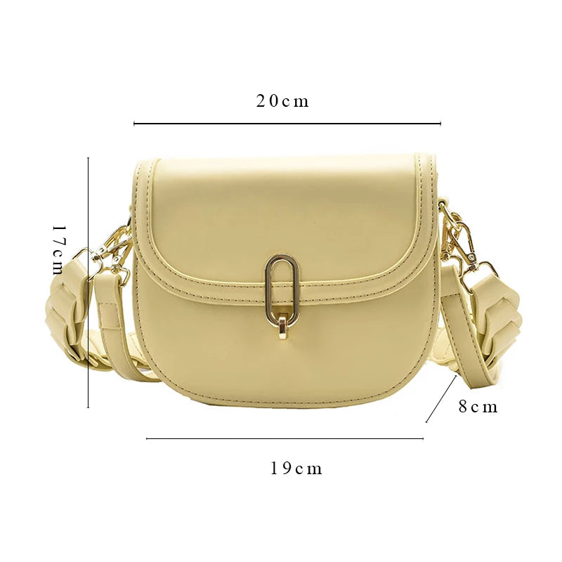 Geestock Shoulder Bag Woman Braided Shoulder Strap Crossbody Bags