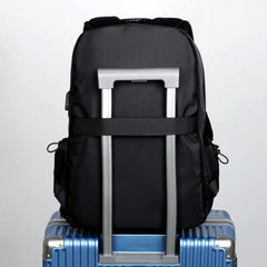 Geestock Light Men Backpack Waterproof Travel USB Charging Bag Business School