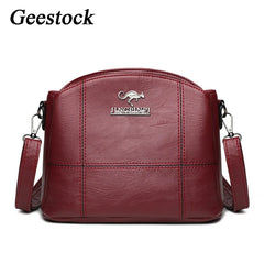 Geestock Vintage Women's Small Leather Shoulder Bag
