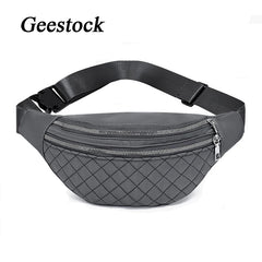 Geestock Waist Bags Women Men Fanny Pack Belt Pouch Crossbody Chest Bags