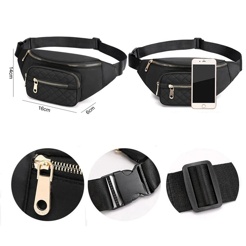 Geestock Waist Pack Bag Unisex Fanny Pack Hip Bum Bag for Outdoors