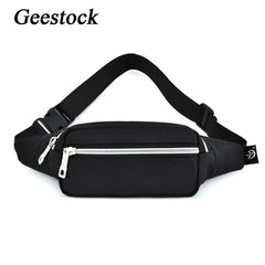 Geestock Waist Bag Pack Purse Fanny Pack Belt Bags Pouch Men Travel Cell Phone B