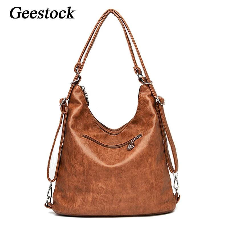 Geestock Women's Shoulder Bags Large Capacity Vintage Handbag