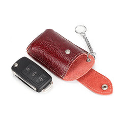 Cow Leather Car Keys Bag Mini Wallet Key Holder Pocket