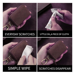 Cow Leather Key Wallet Men & Women Car Key Bag Wallet Function Key Case