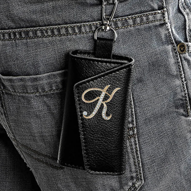 Cow Leather Key Wallet High Buckle Multifunction Key Bag Organizer