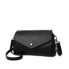 Cowhide Leather Women Small Bag Office Worker Shoulder Bag