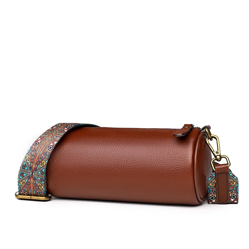 Cowhide Leather Retro Pillow Bag Shoulder Bag