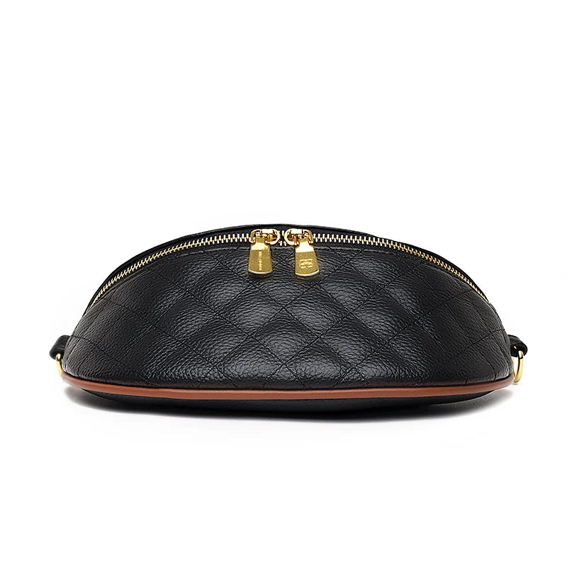 Vegetable Tanned Cow Leather Saddle Bag for Women