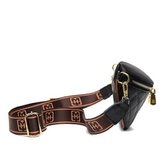 Vegetable Tanned Cow Leather Saddle Bag for Women