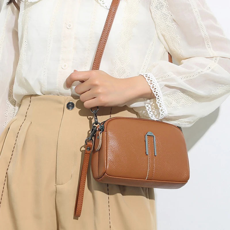 Leather Bag Women's Handbags Clutch Phone Shoulder Crossbody Messenger Pack