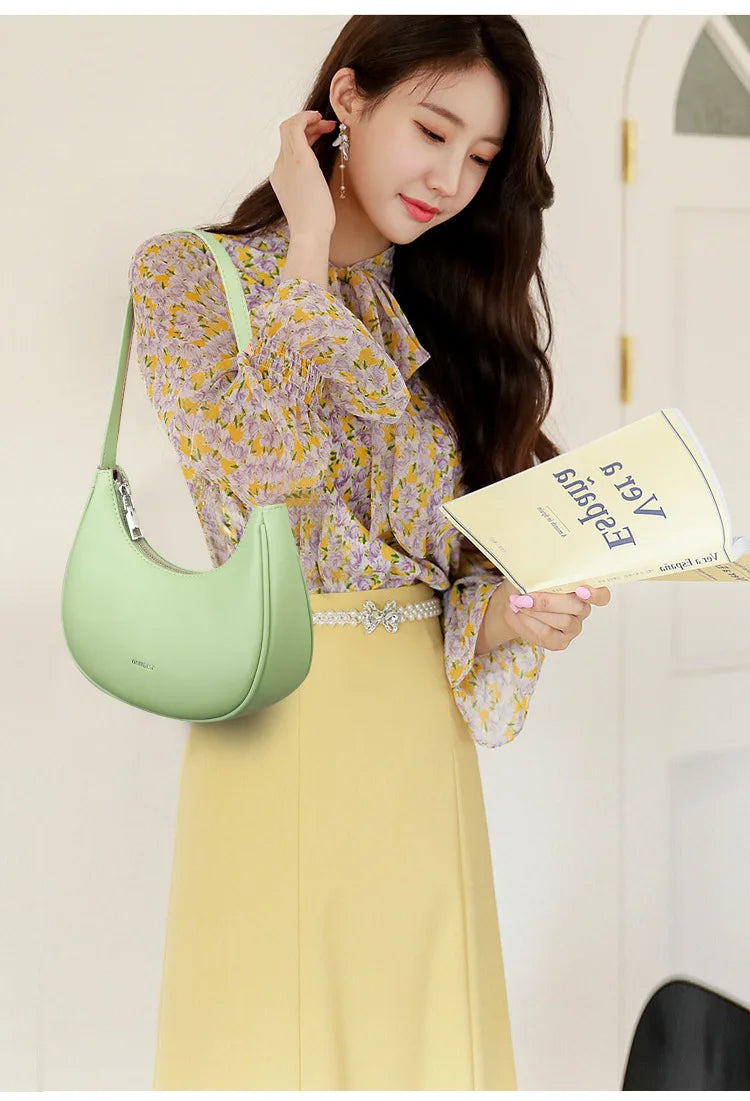 Leather Shoulder Hobo Bag Casual Handbag Female Purse