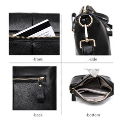 Women's Leather Crossbody Tote Bag Natural Cowskin
