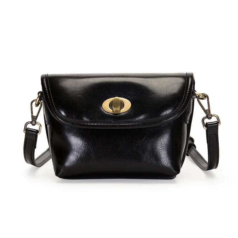 Small Leather Crossbody Tote for Women