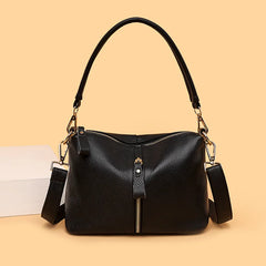 Women's Leather Crossbody Tote Bag Natural Cowskin