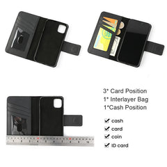 iPhone11 Leather Wallet Cover Zipper Case