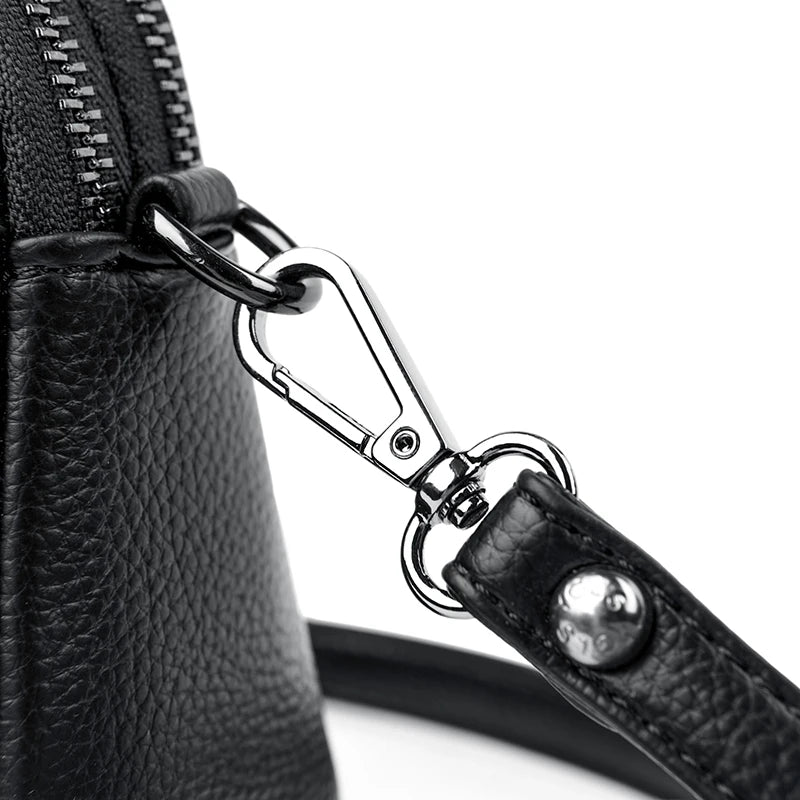 Shell Cow Leather Crossbody Bag for Women
