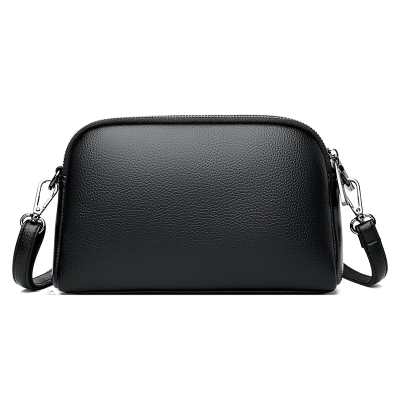 Shell Cow Leather Crossbody Bag for Women