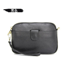 Casual Leather Cross Body Bag for Women Solid Shoulder Messenger Clutch