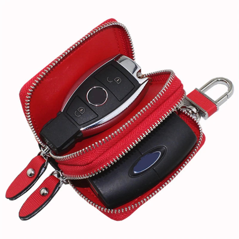 Leather Key Holder Car Key Bag Men Women Key Case