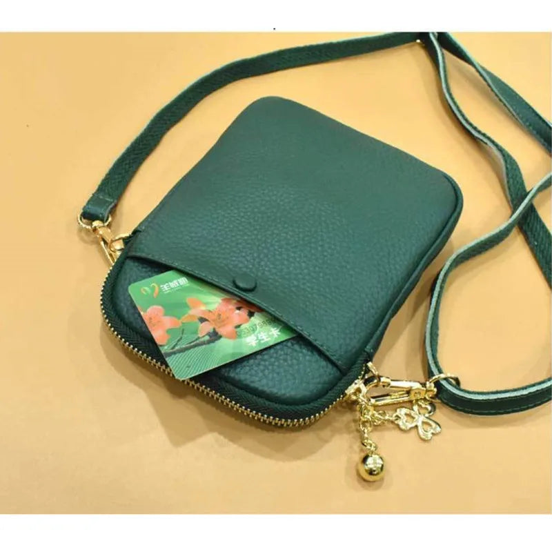 Women's Leather Shoulder Bags Crossbody Clutch Phone Purse