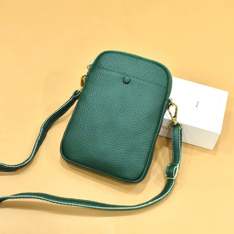 Women's Leather Shoulder Bags Crossbody Clutch Phone Purse