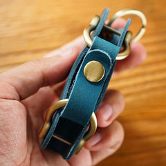 Leather Key Bag Men Women Keychain Large Capacity Key Wallet Cowhide Key Case