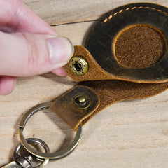 Leather Key Holder For Men Keychain Casual Key Pouch