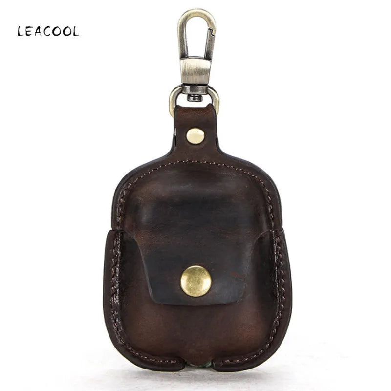 Leather Key Wallet Case Cover For AirPods Pro Men Women
