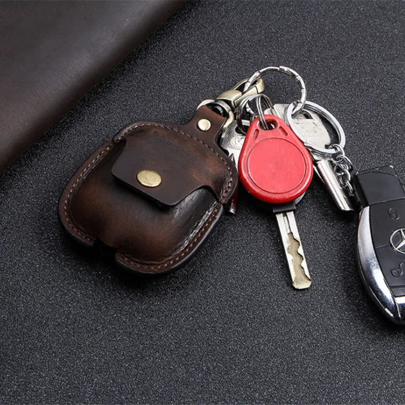 Leather Key Wallet Case Cover For AirPods Pro Men Women