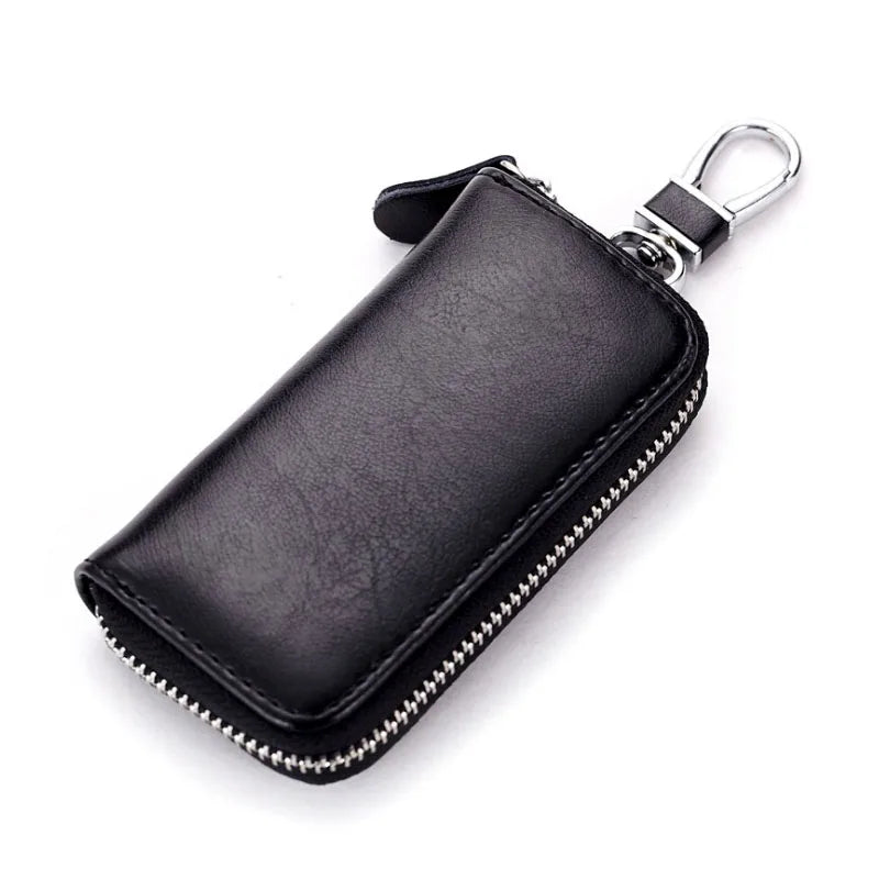 Leather Key Wallet Men Car Key Bag Function Key Case Ladies Housekeeper