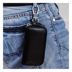 Leather Key Wallet Men Car Key Bag Function Key Case Ladies Housekeeper